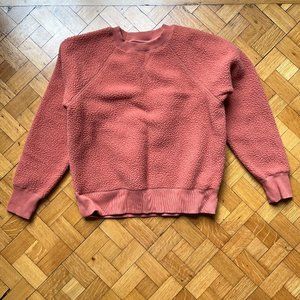 Everlane Pink/Clay Renew Raglan Sweatshirt
